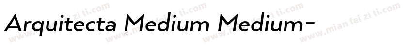 Arquitecta Medium Medium字体转换